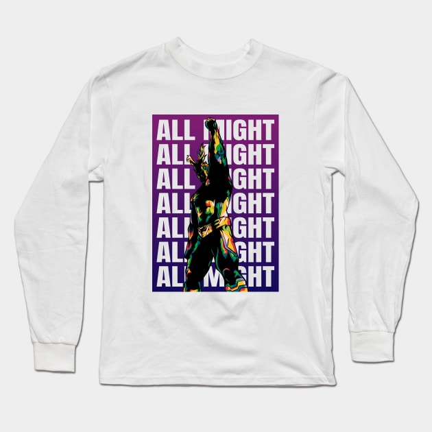 Colorful All Mght Long Sleeve T-Shirt by ipxi7_